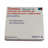 Купить Трентал (Пентоксифиллин) ампулы для инъекций 5мл (100мг) N5 в Санкт-Петербурге